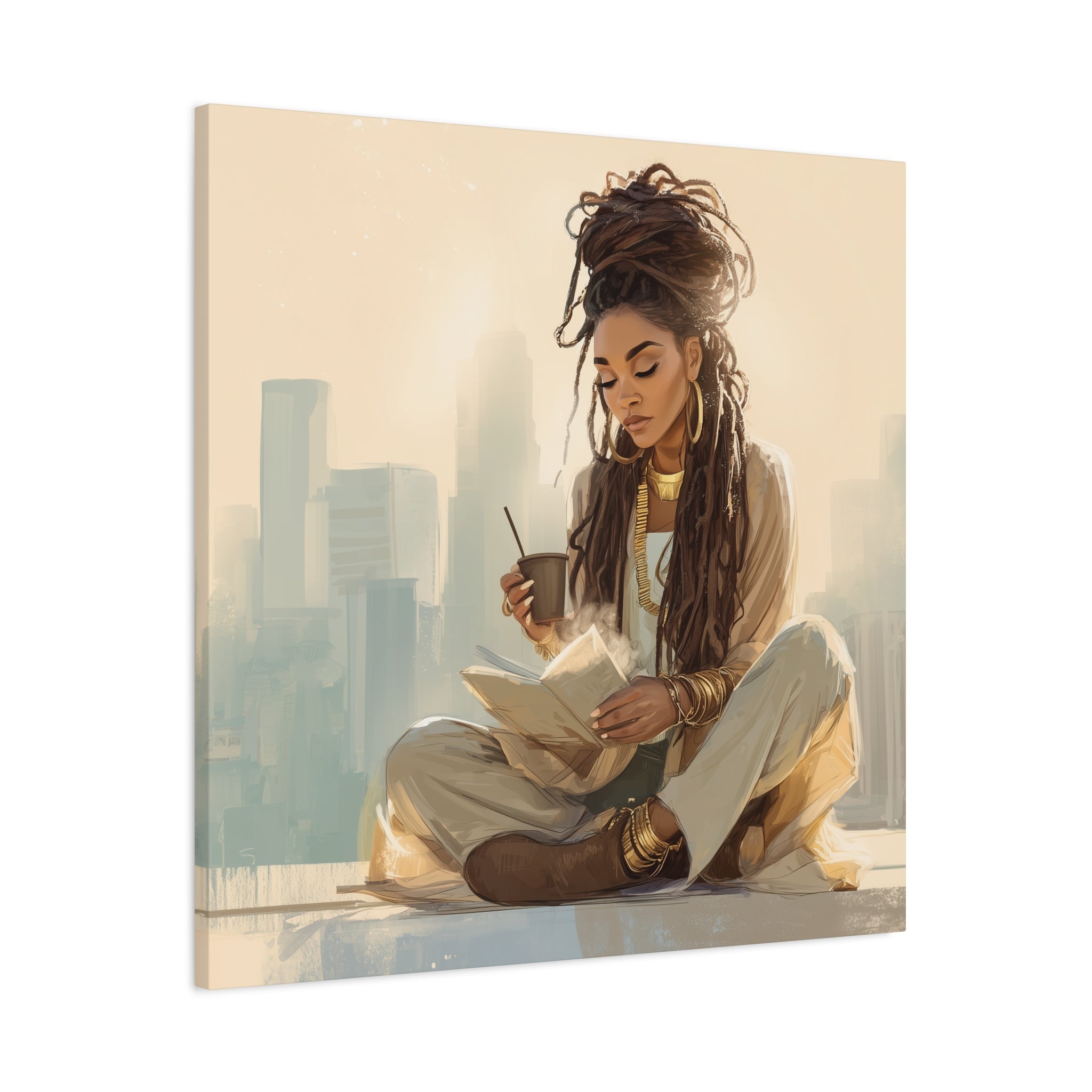 Canvas Print Soft Girl's Read