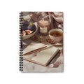 Cozy Fig & Candle Desk Scene Spiral Notebook