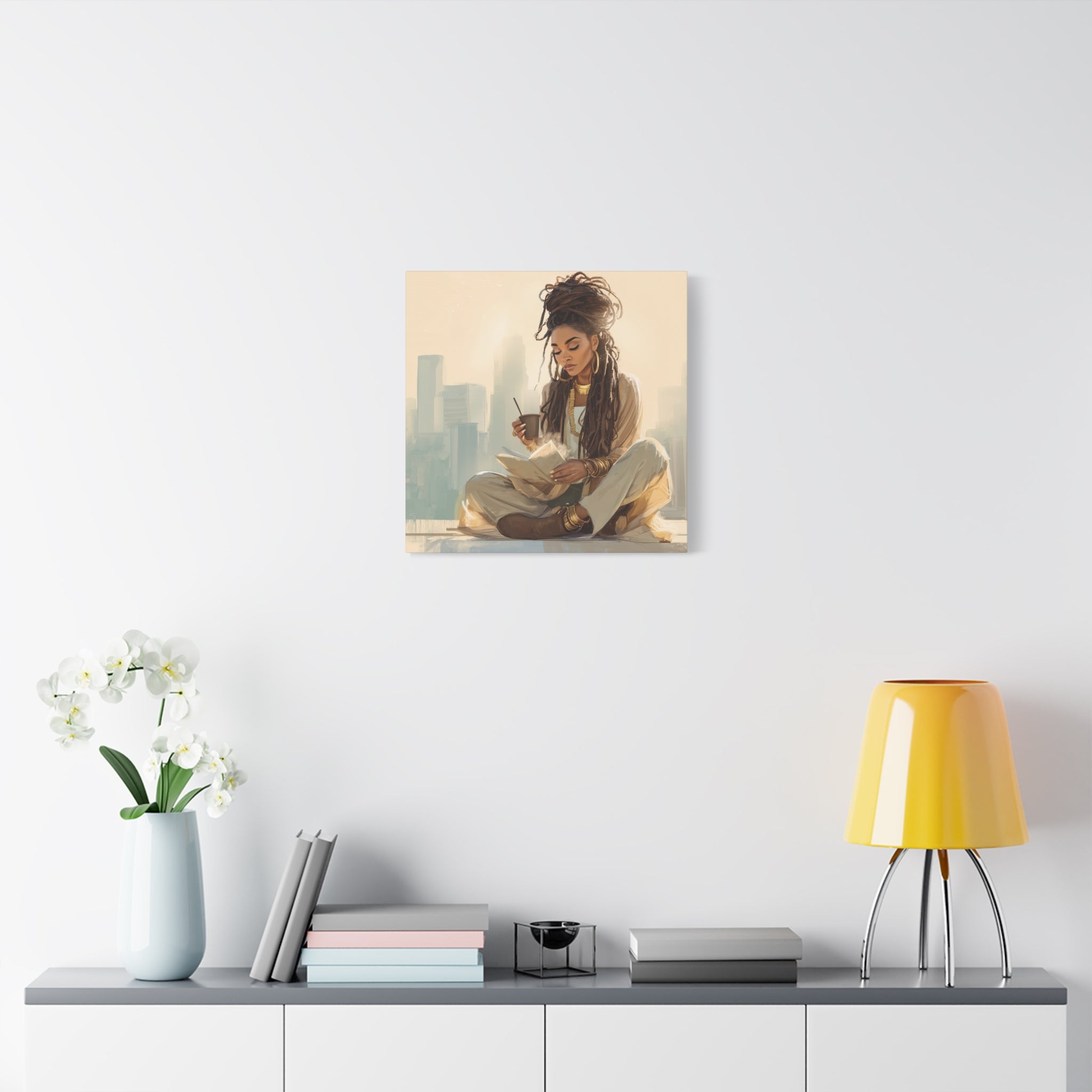 Canvas Print Soft Girl's Read