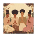 Four Women Praying Matte Canvas