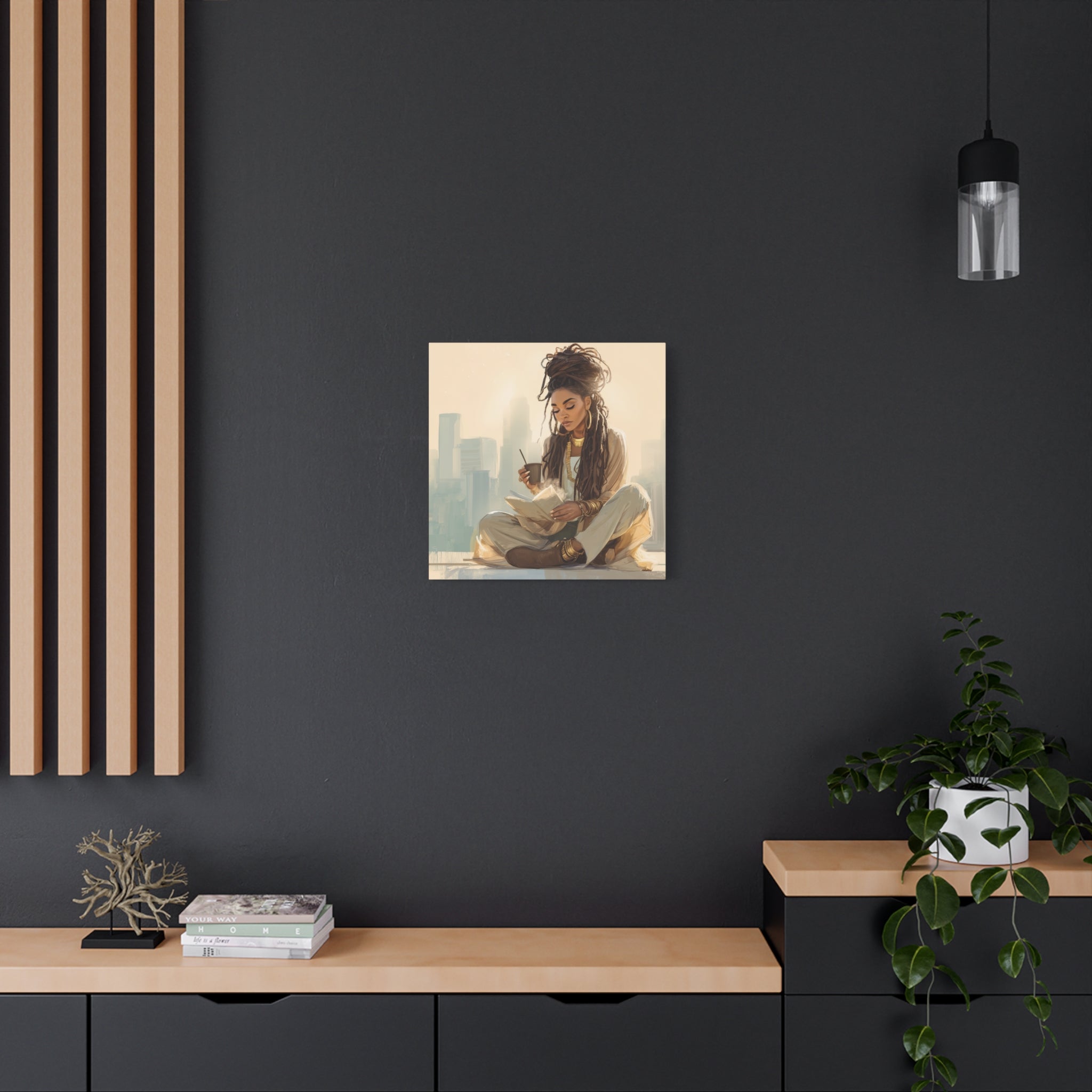 Canvas Print Soft Girl's Read