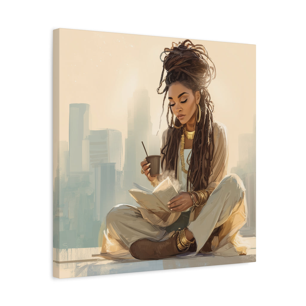 Canvas Print Soft Girl's Read