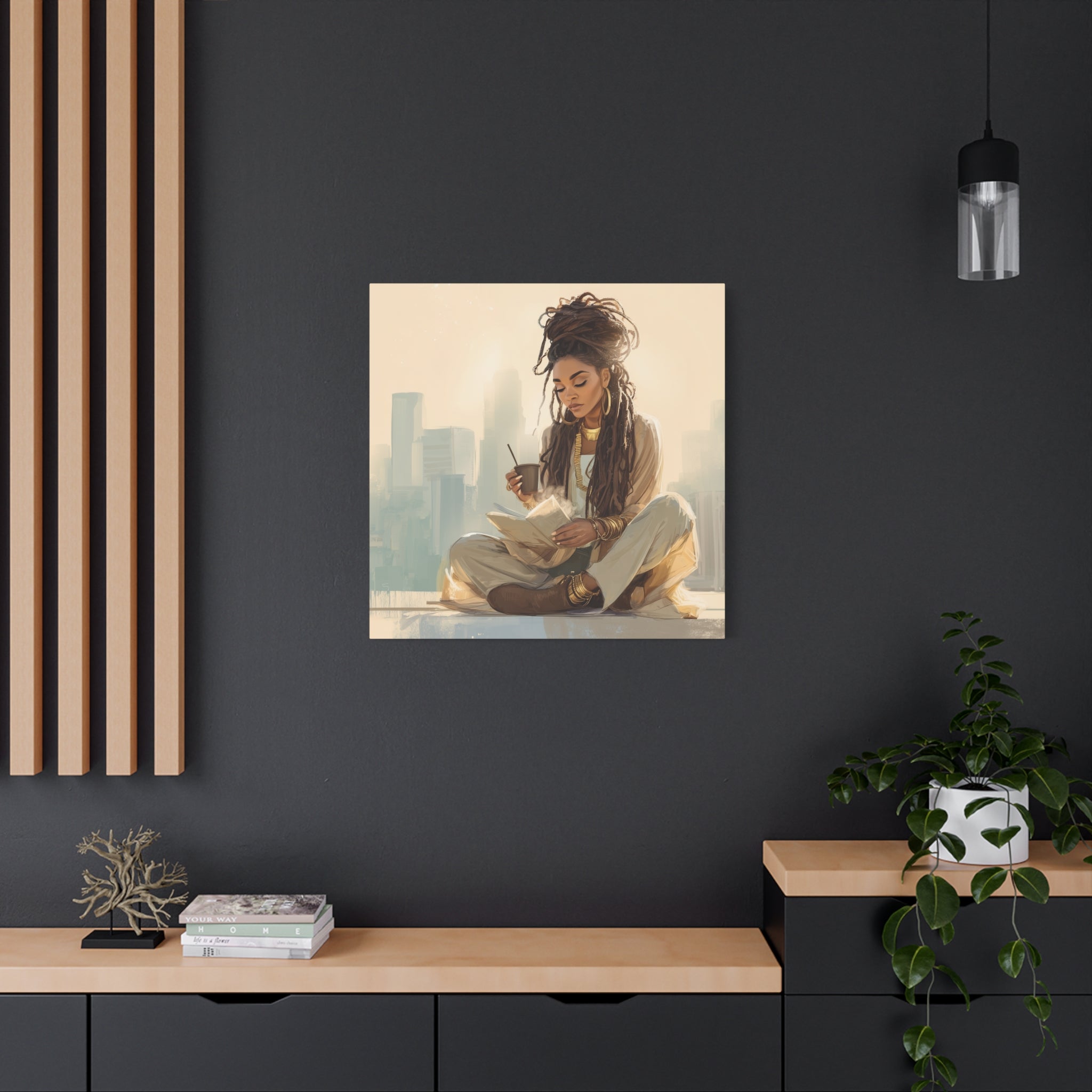 Canvas Print Soft Girl's Read