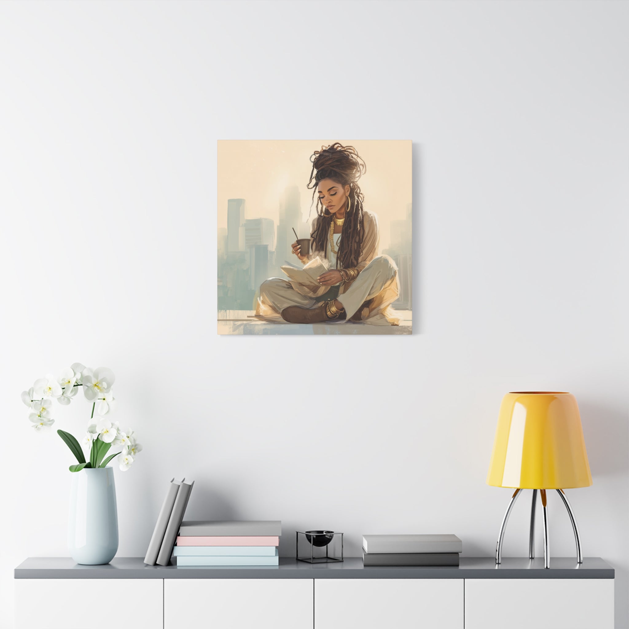 Canvas Print Soft Girl's Read