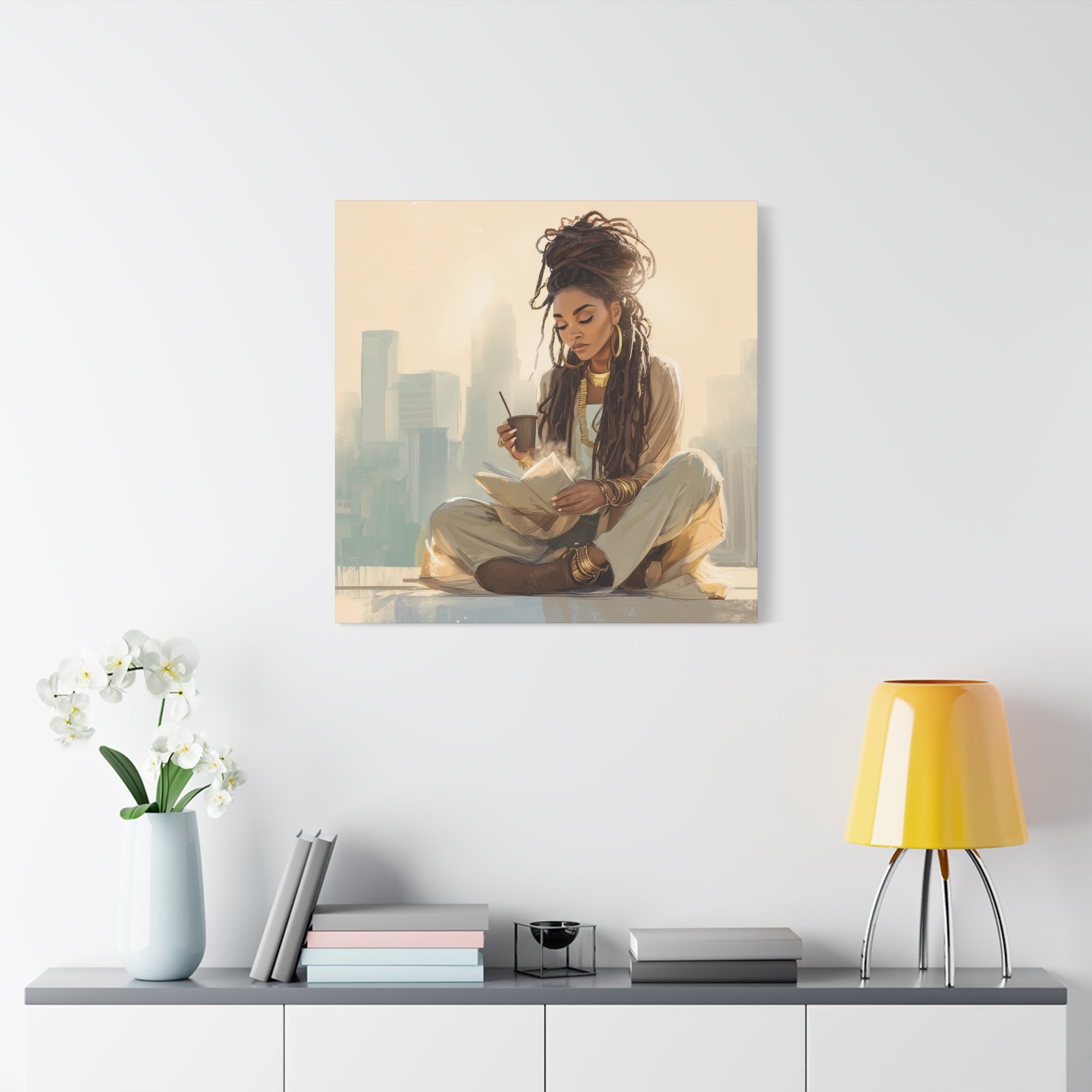 Canvas Print Soft Girl's Read