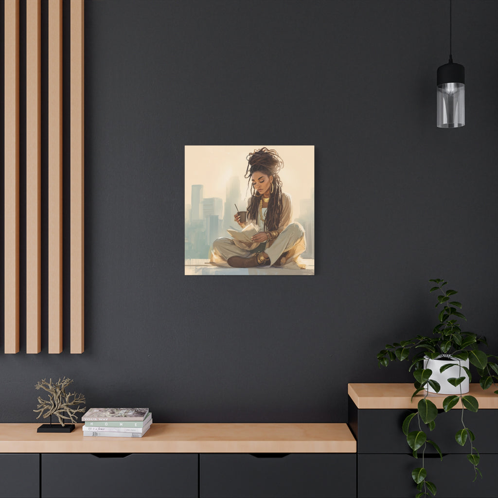 Canvas Print Soft Girl's Read