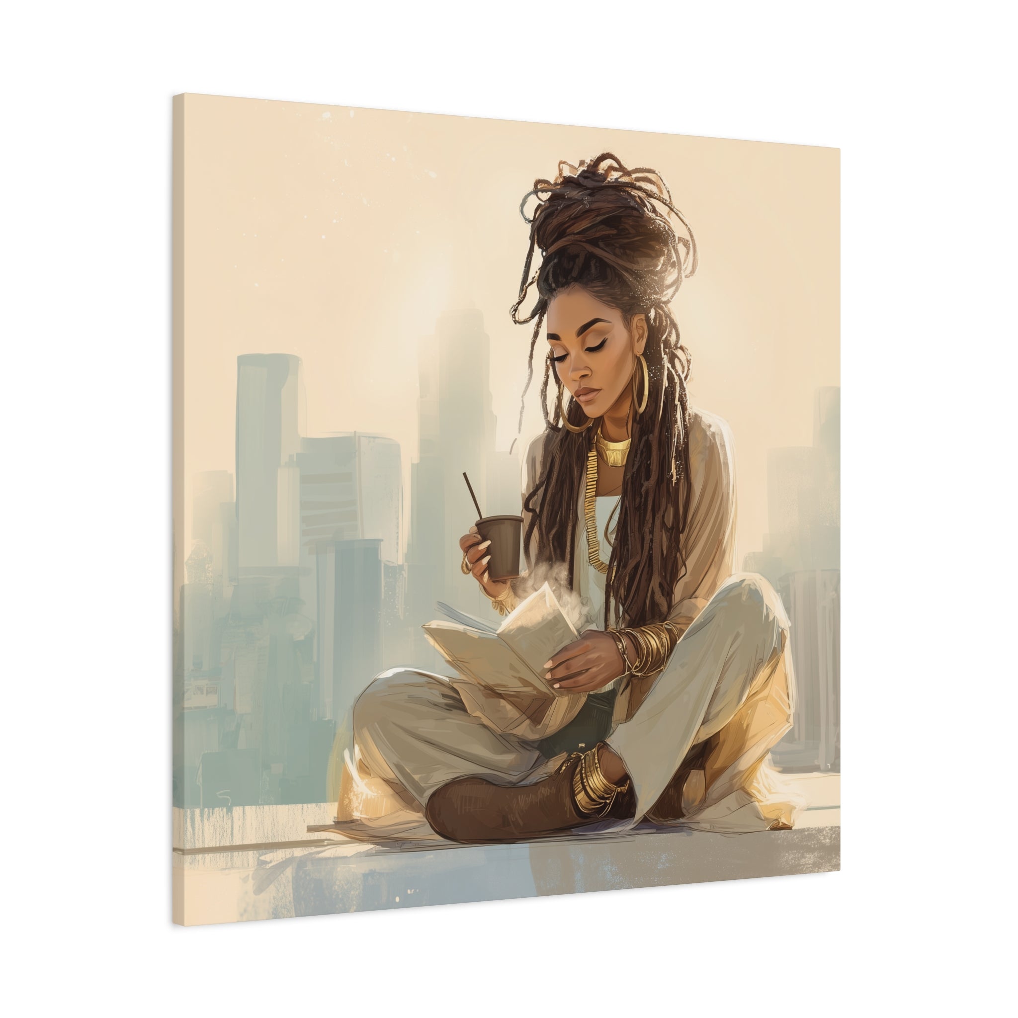 Canvas Print Soft Girl's Read