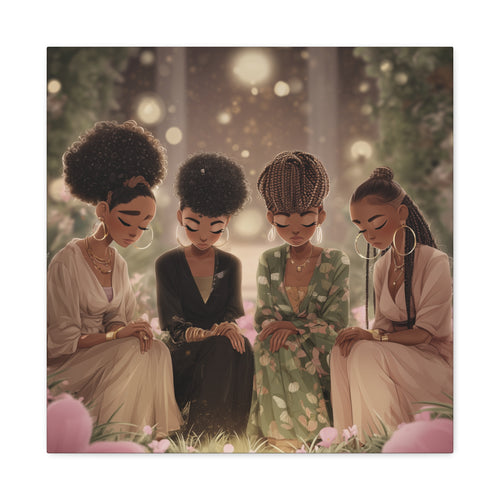 Canvas Print Soft Girl's Pray