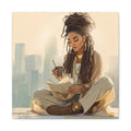 Canvas Print Soft Girl's Read