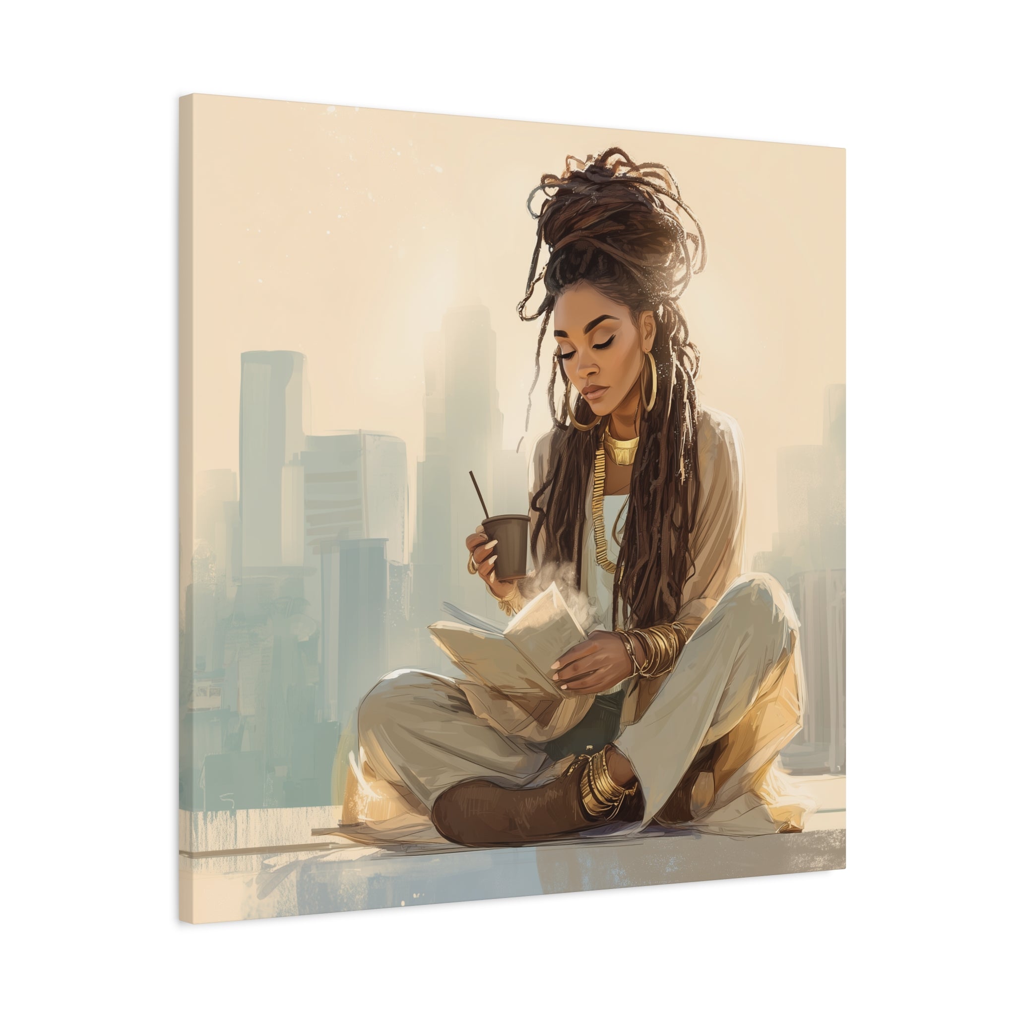 Canvas Print Soft Girl's Read