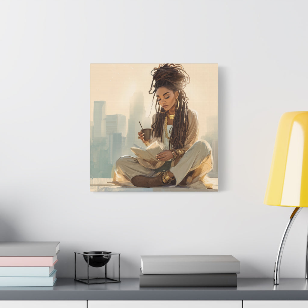 Canvas Print Soft Girl's Read
