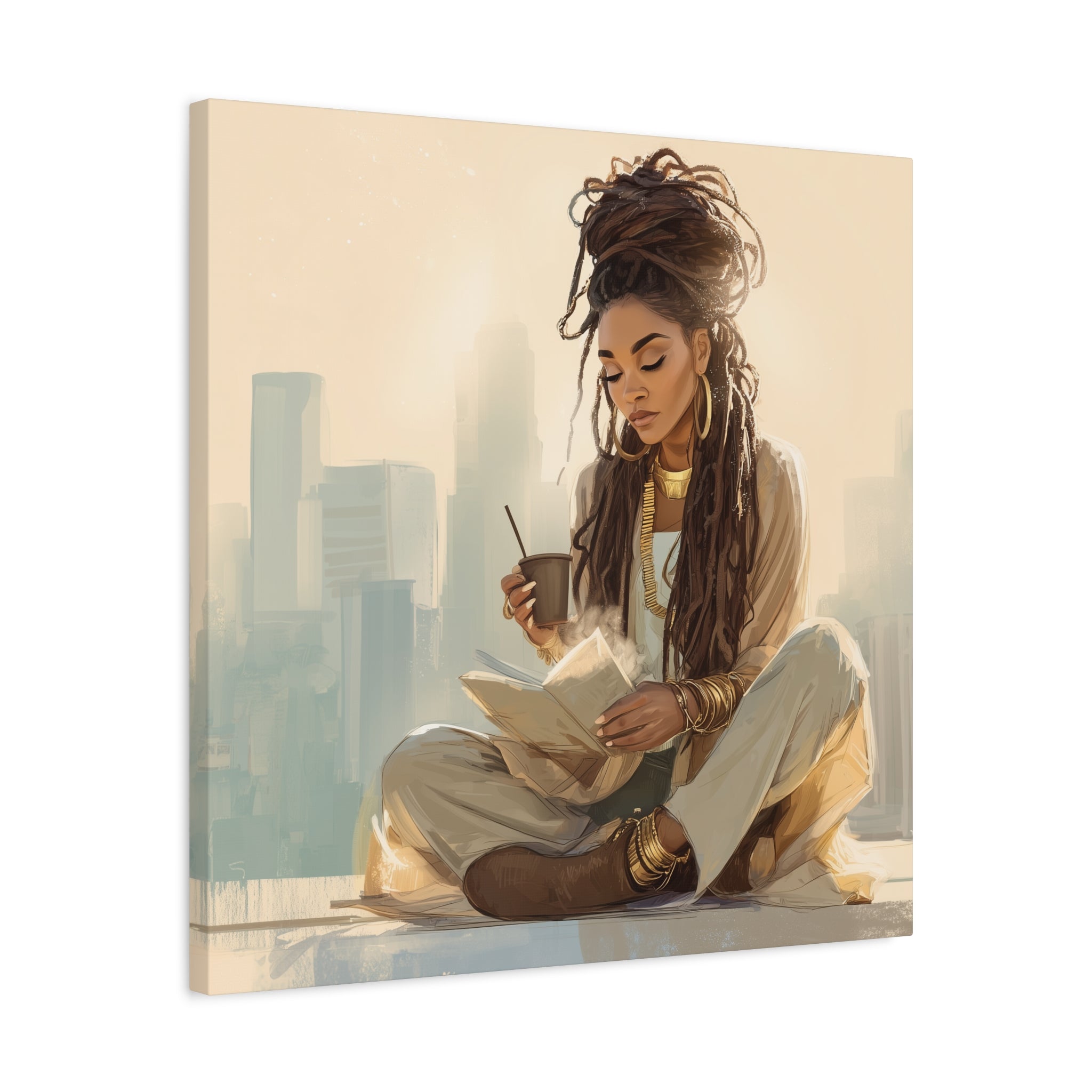 Canvas Print Soft Girl's Read