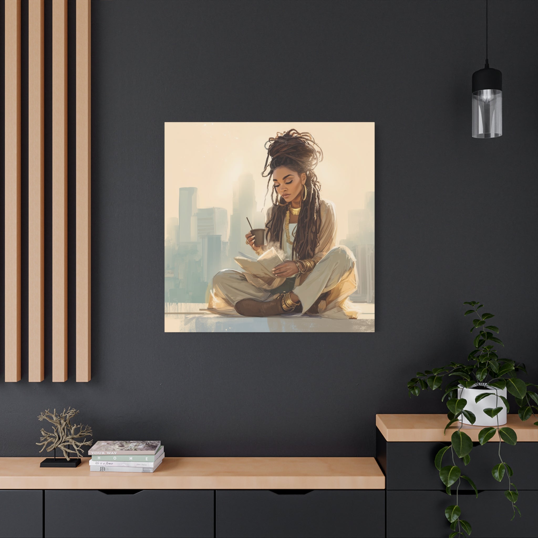 Canvas Print Soft Girl's Read