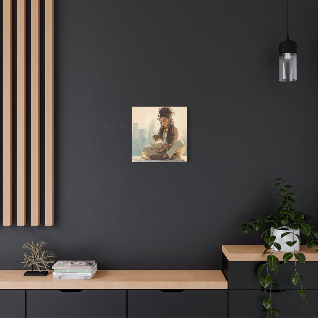 Canvas Print Soft Girl's Read