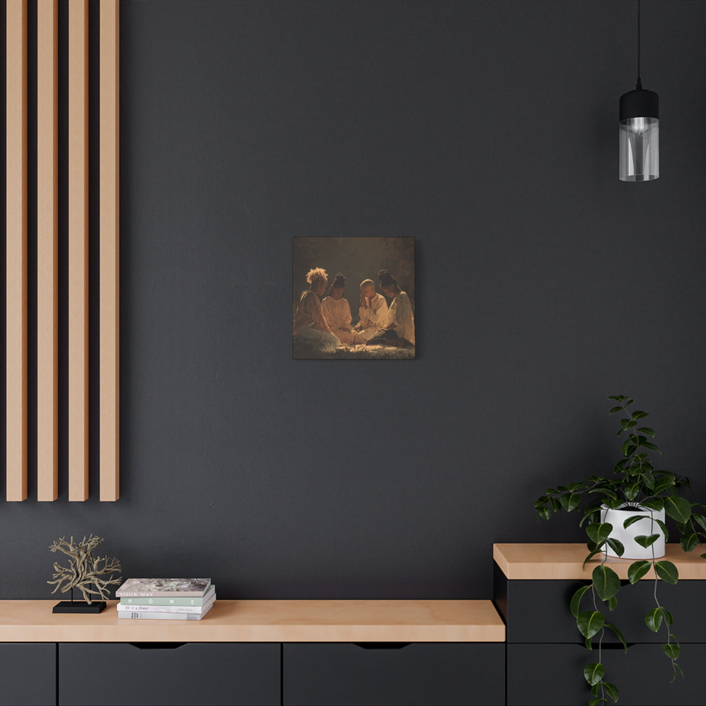 Women Praying Art Canvas | Matte Stretched Canvas 1.25"